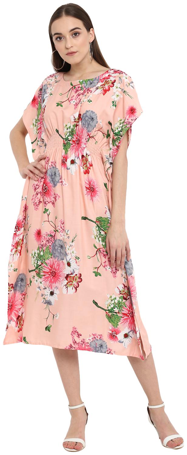 

Aditi Wasan Pink Floral Empire dress