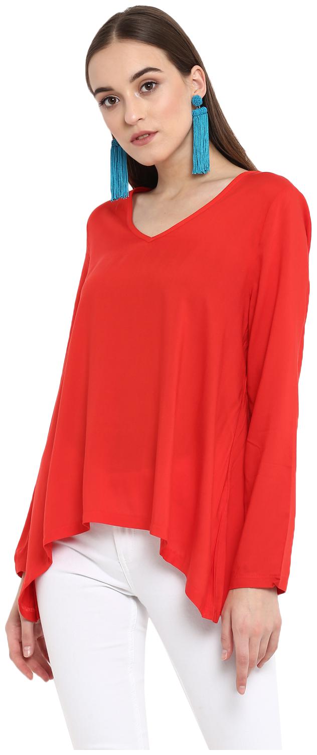 

Aditi Wasan Women Solid Empire top - Red