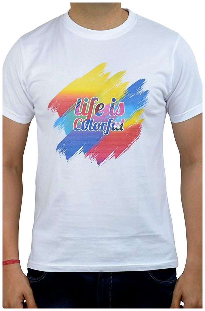 

Adjective Men s Premium Cotton Graphic T-Shirt(Life is Colorful)