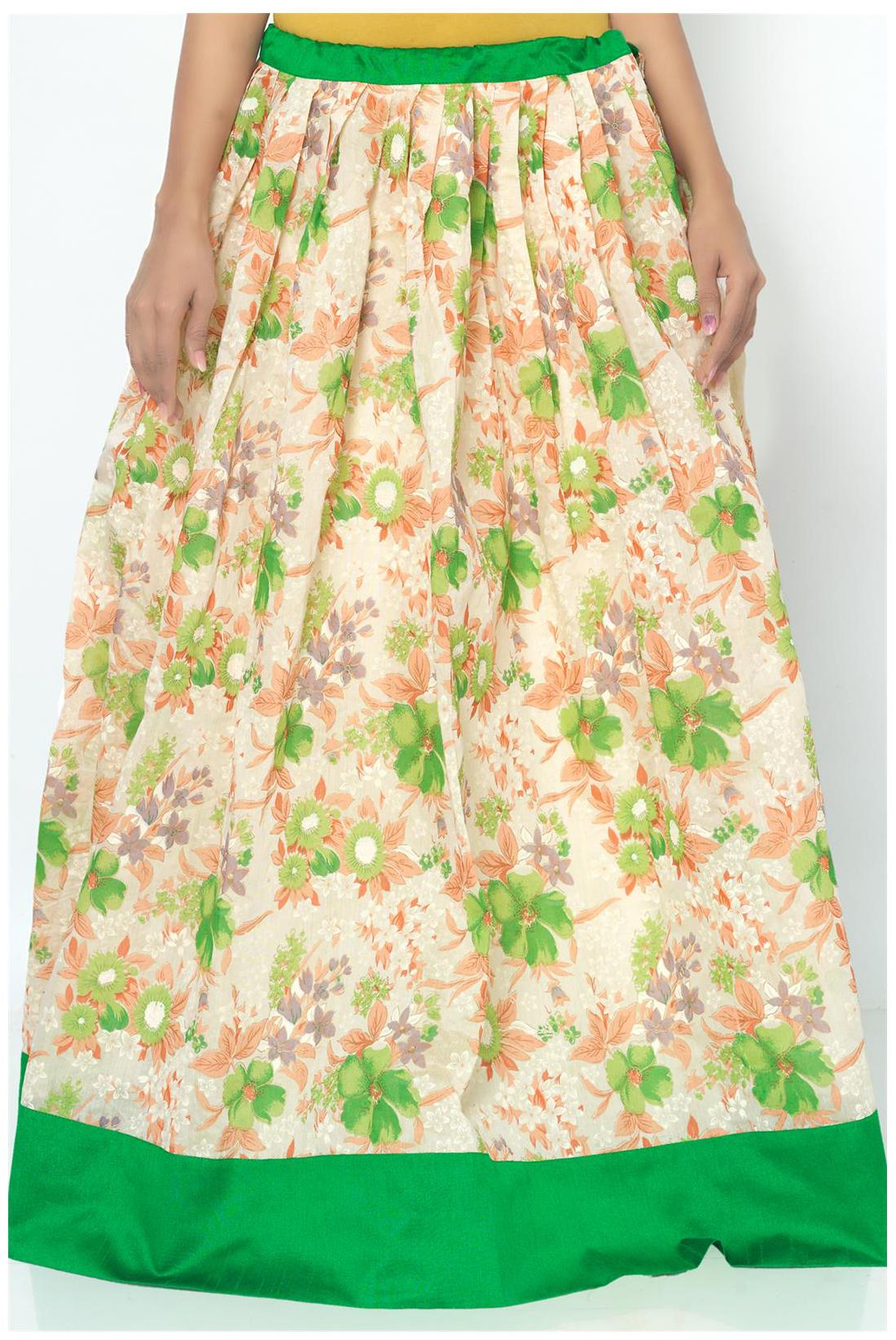 

Admyrin Beige Cotton Skirt