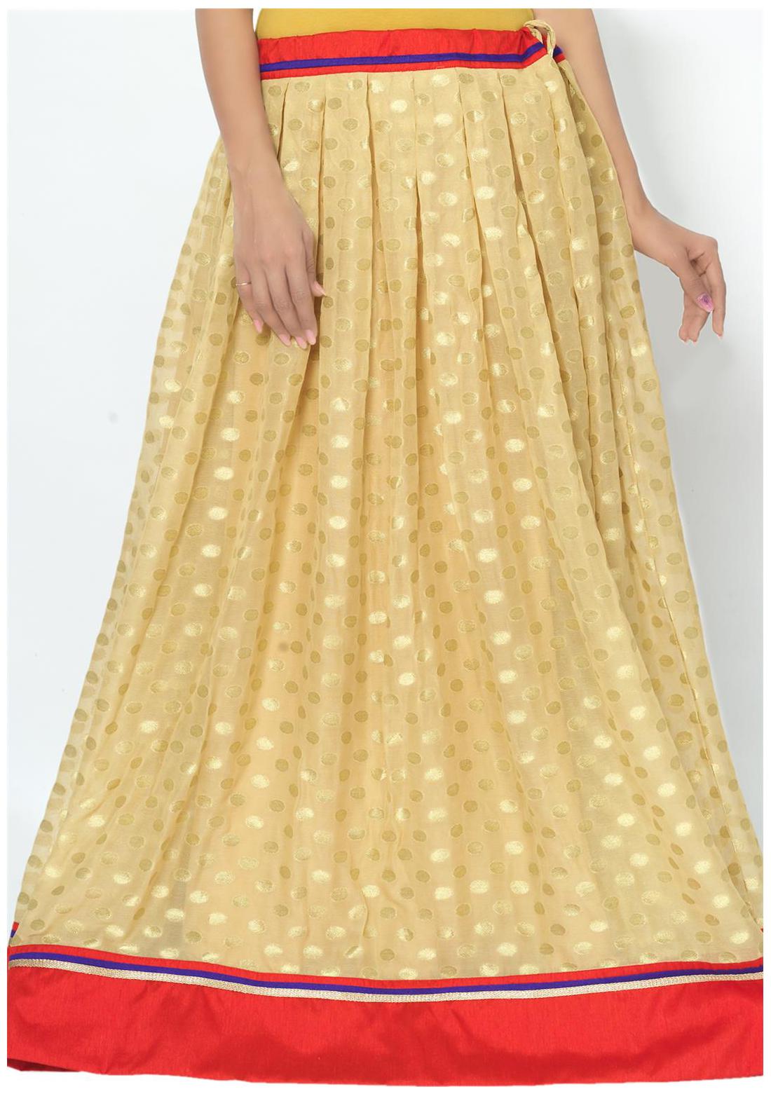 

Admyrin Golden Viscose Skirt
