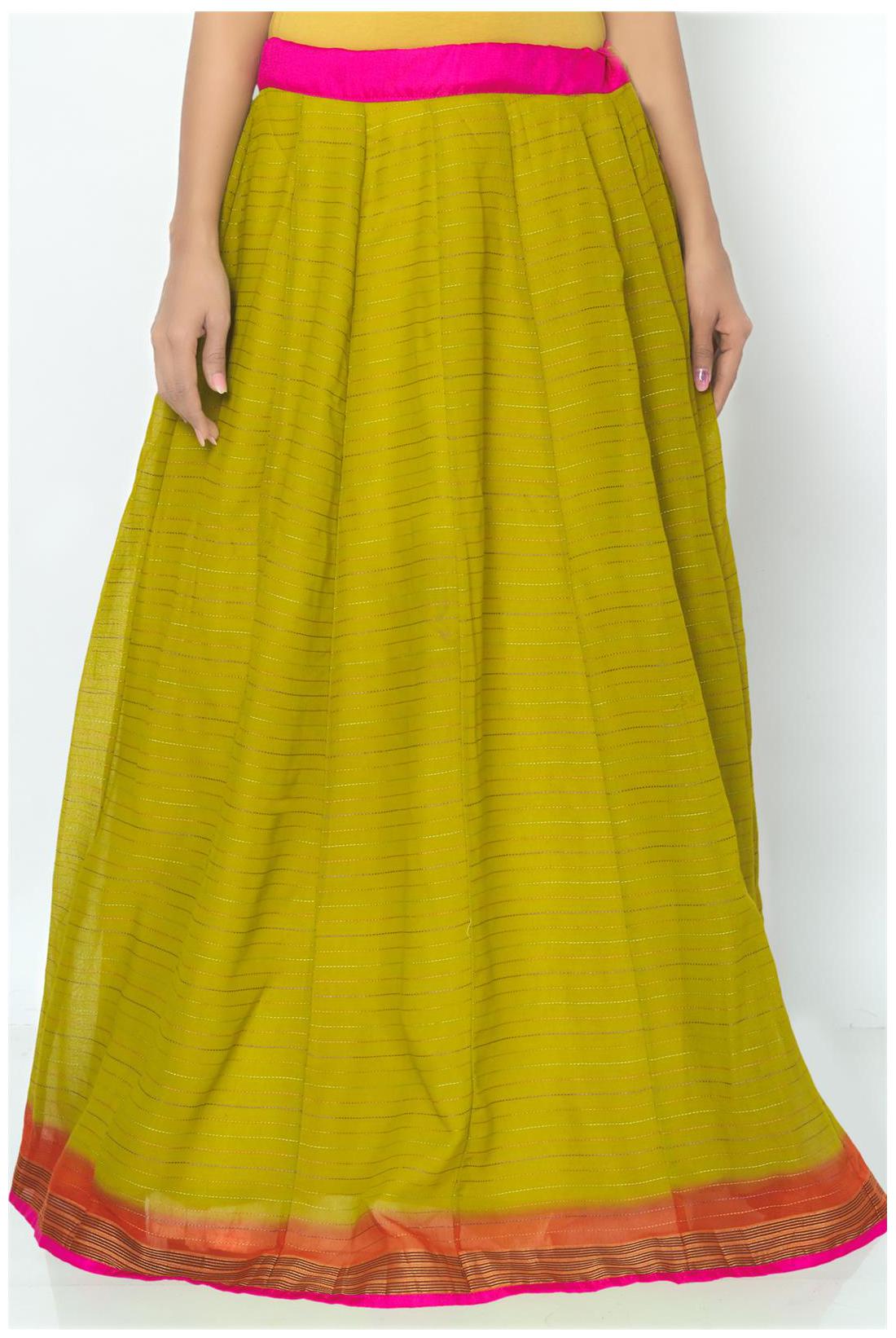 

Admyrin Green Cotton Skirt