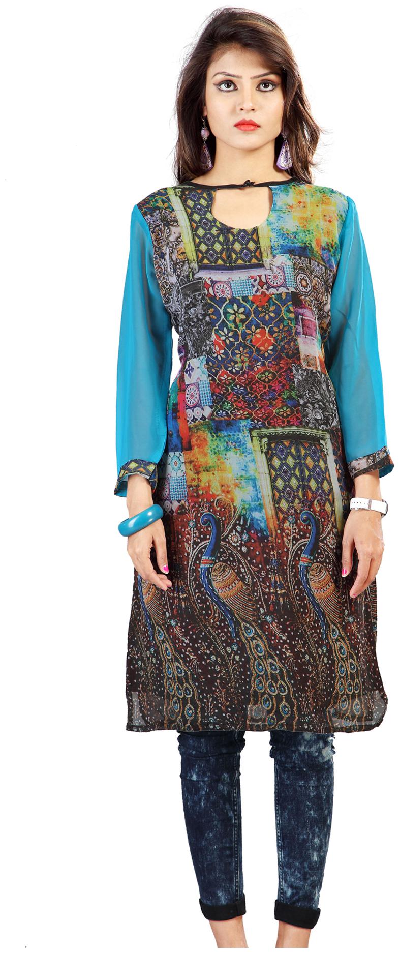 

Admyrin Multi Georgette Kurti (Size-M)