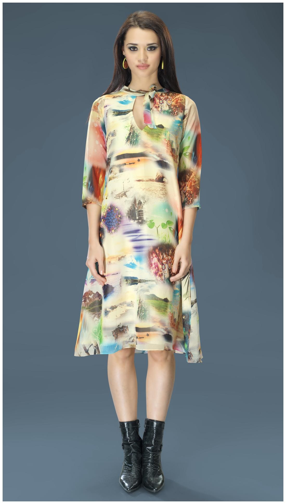 

Admyrin Multi Color Georgette Kurti