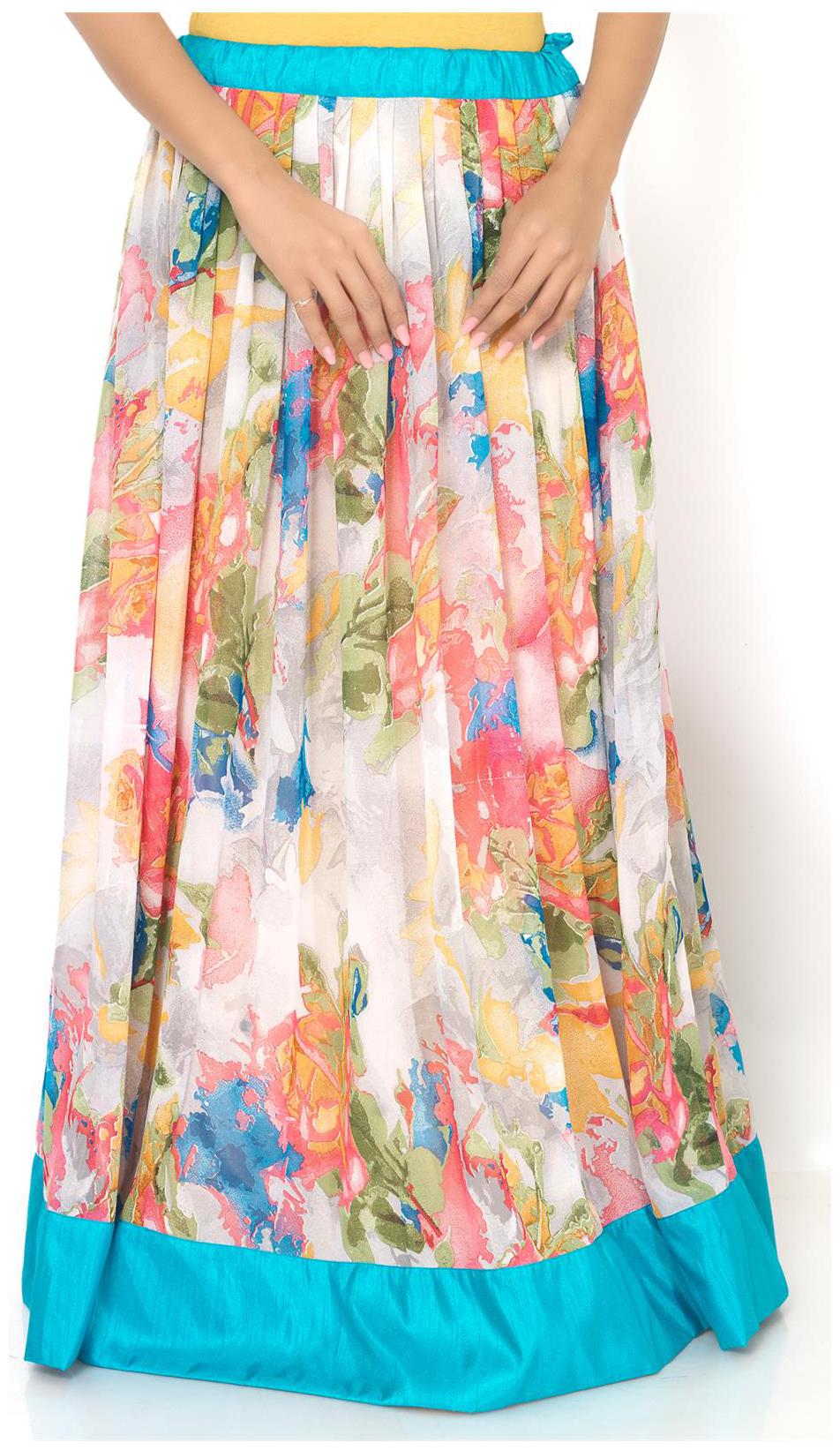 

Admyrin Multi Color Georgette Skirt