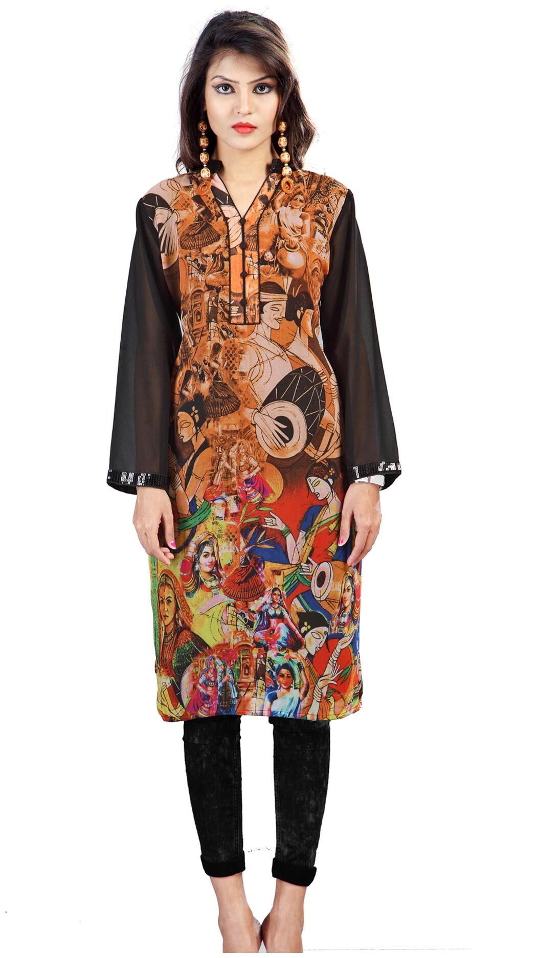 

Admyrin Multi Georgette Kurti (Size-M)
