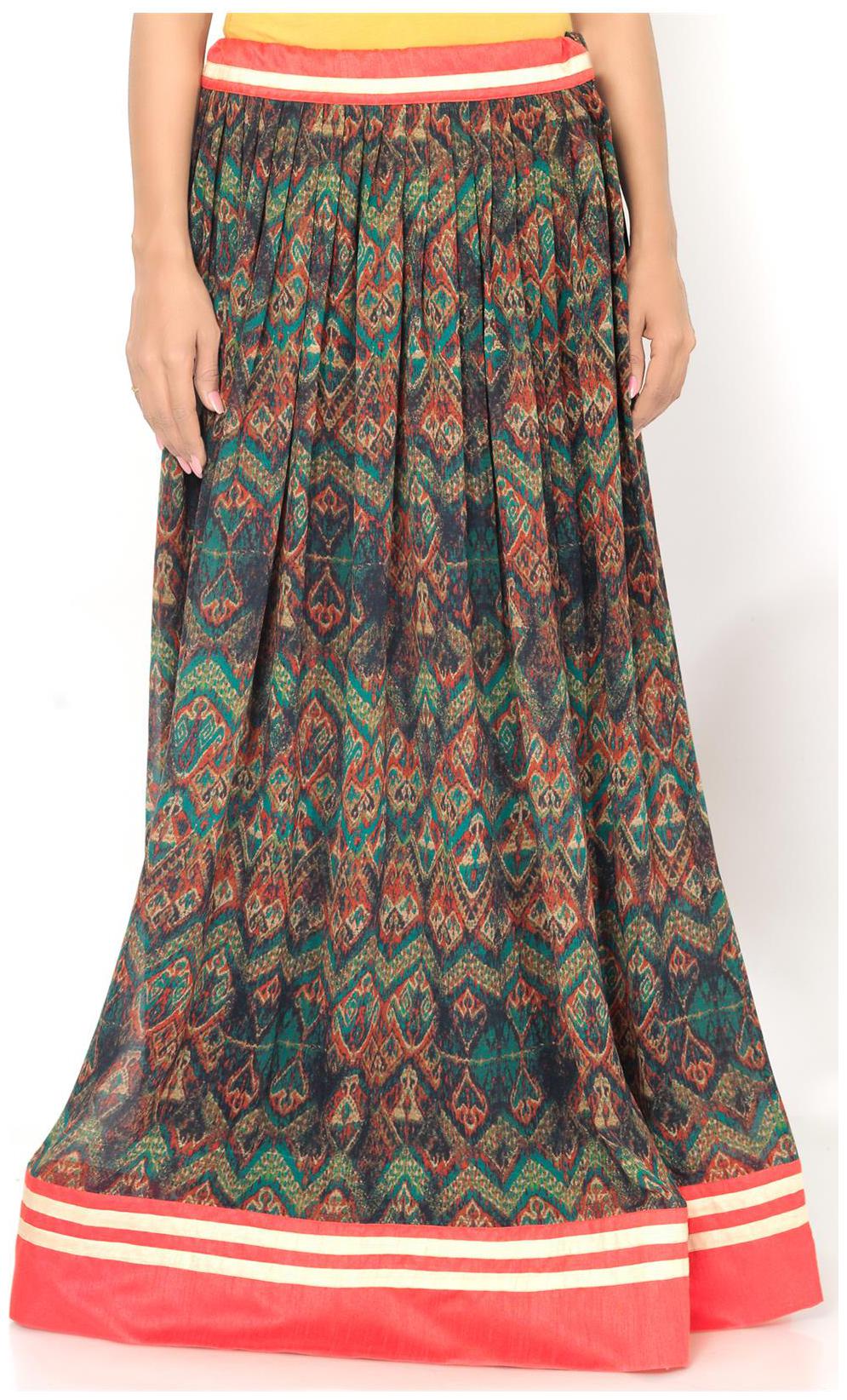 

Admyrin Multi Color Georgette Skirt