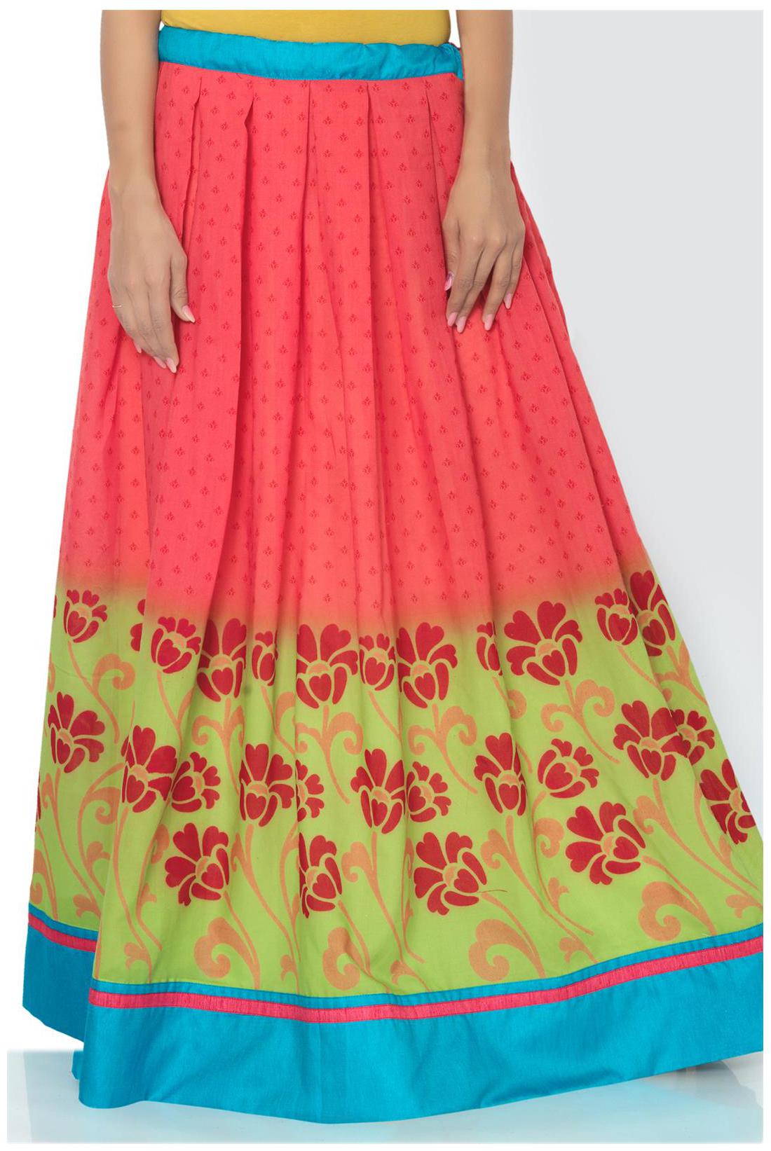 

Admyrin Pink Cotton Skirt