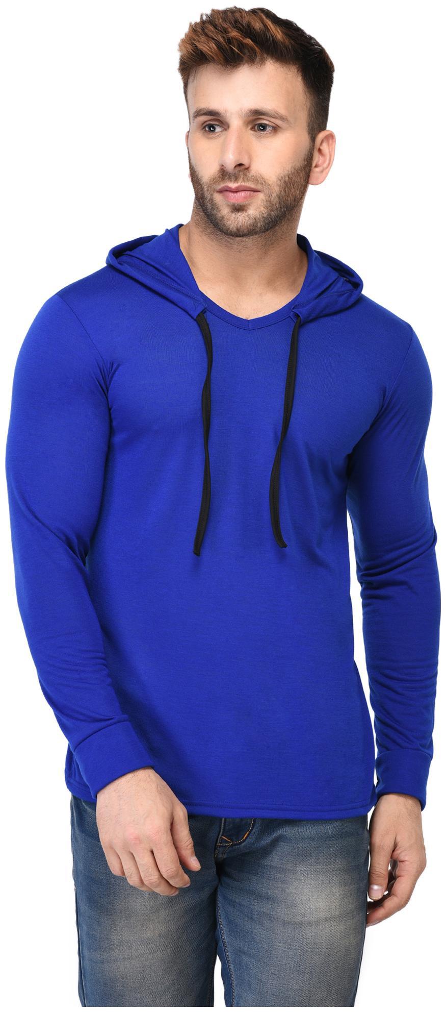 

Adorbs Men Blue Regular fit Cotton Blend Hood T-Shirt - Pack Of 1