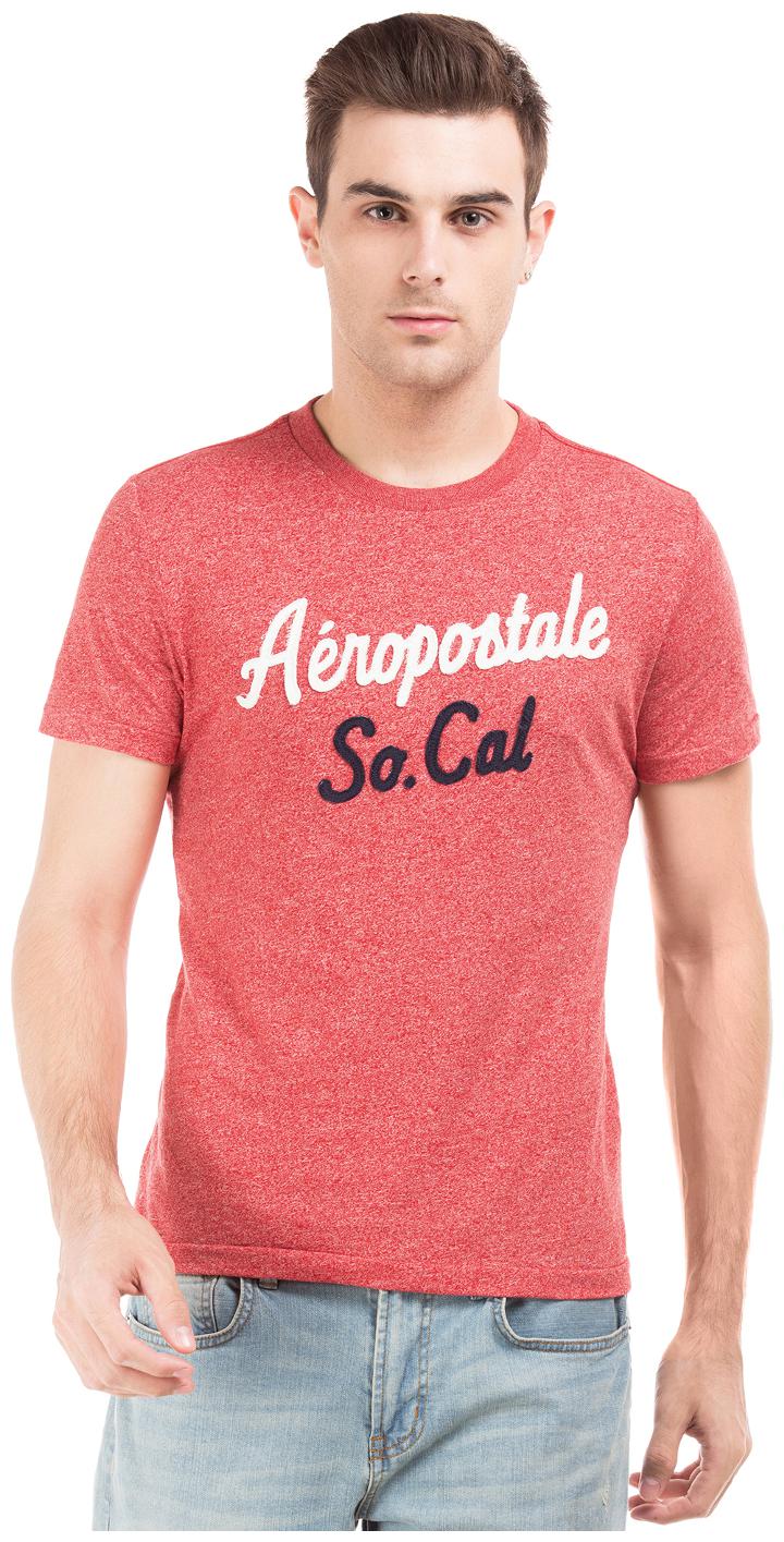 

Aeropostale Men s Round Neck T-Shirt - Pink