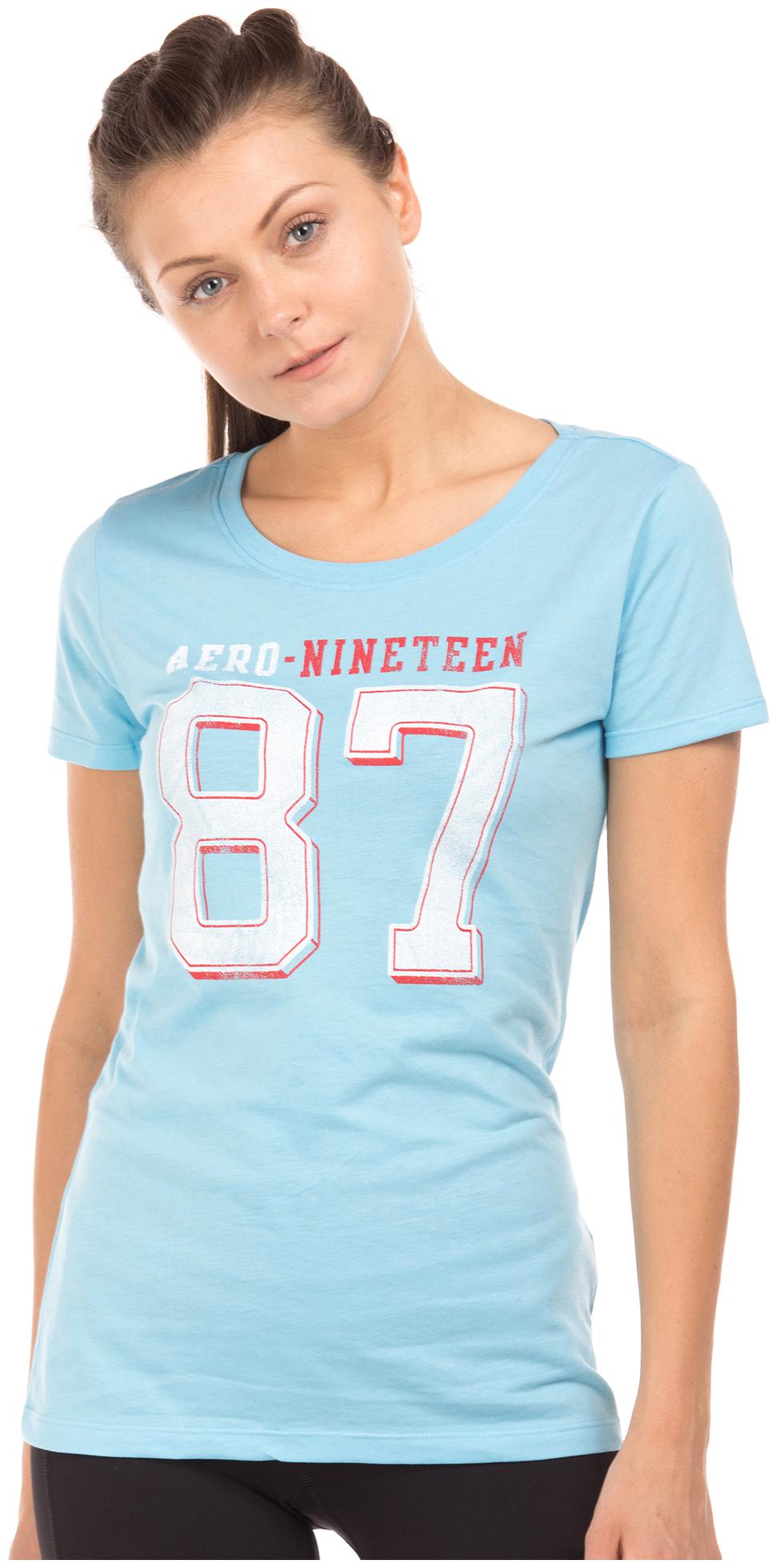 

A ropostale Women Turquoise Regular fit Round neck Cotton T shirt
