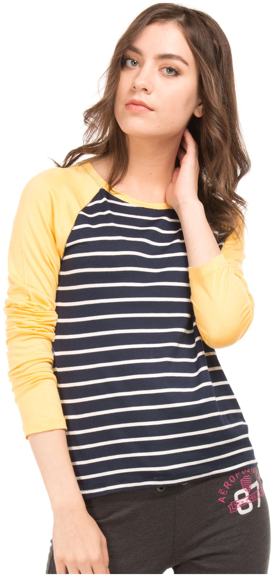 

Aeropostale Women Multi Regular fit Round neck Viscose rayon T shirt