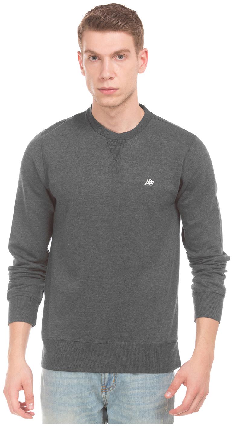 

Aeropostale Solid Long Sleeved Sweatshirt
