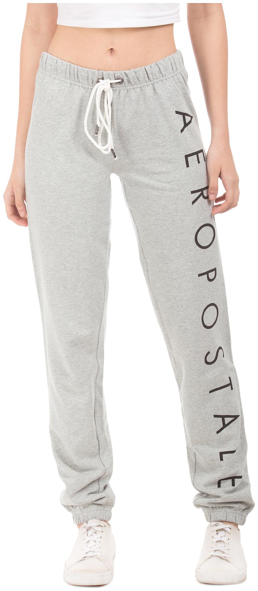 

Aeropostale Women Regular fit Cotton Solid Track pants - Grey