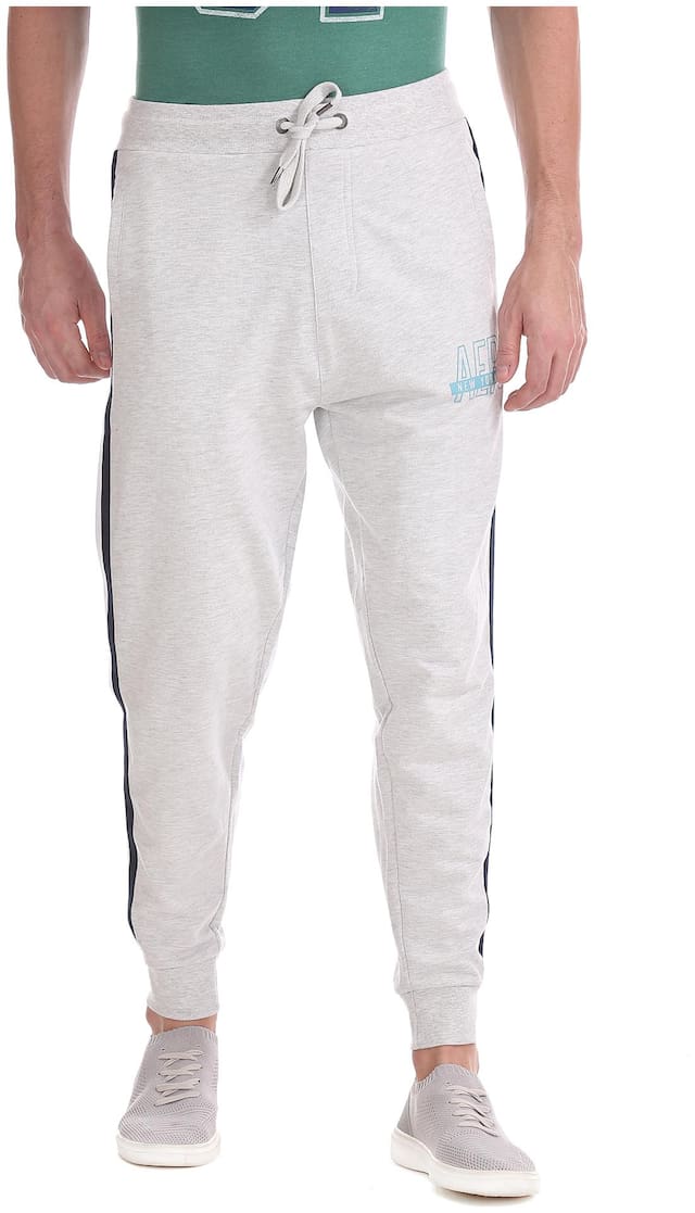 Aeropostale Regular Fit Heathered Joggers Grey