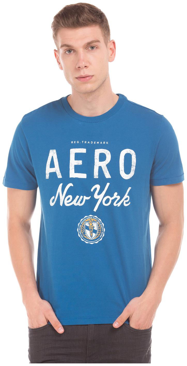 

Aeropostale Men s Round Neck T-Shirt - Blue