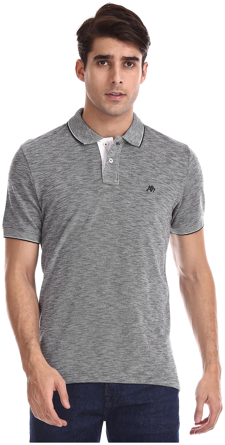 

Aeropostale Men Grey Regular fit Cotton Polo collar T-Shirt - Pack Of 1