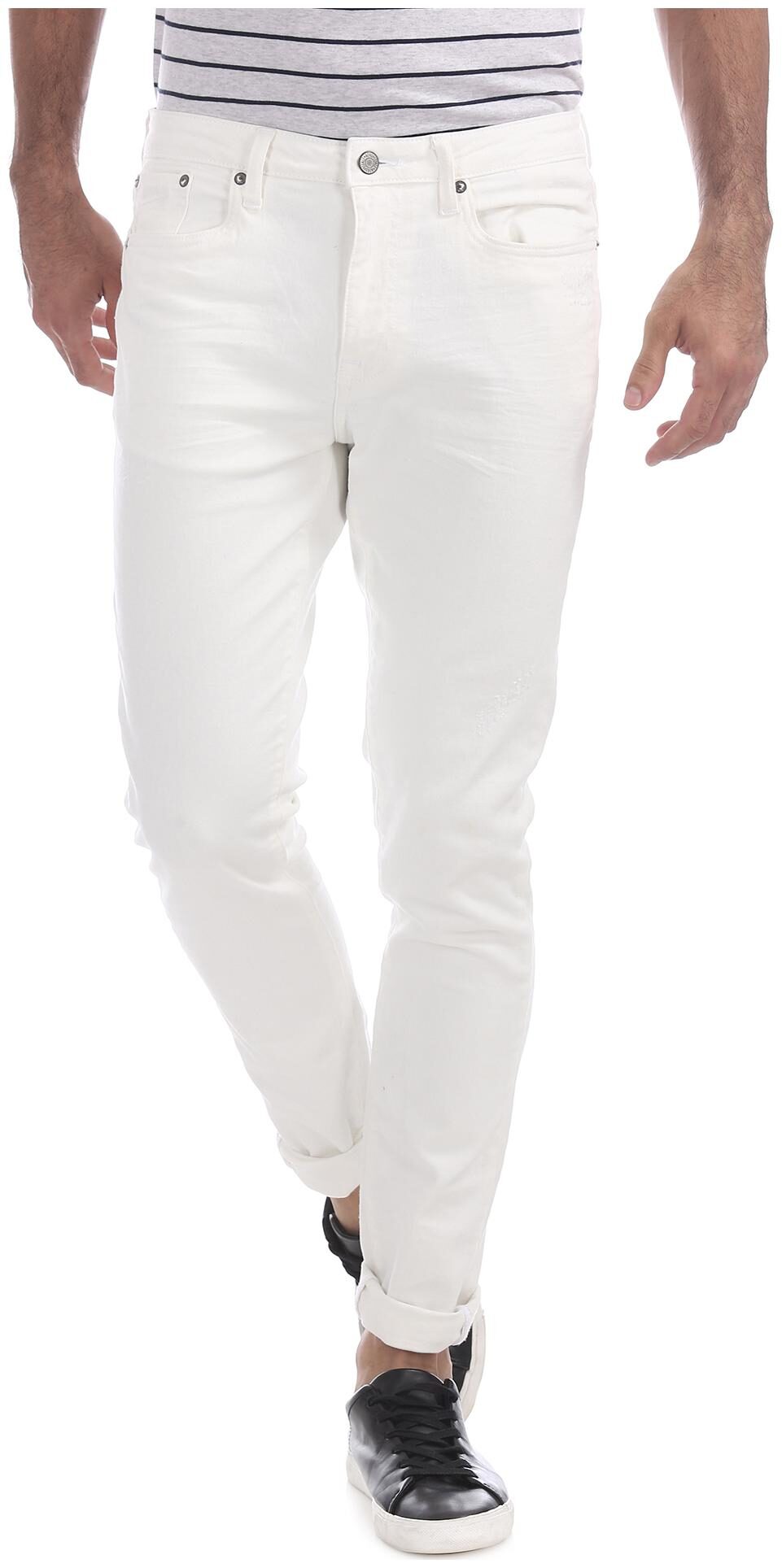 

Aeropostale Men White Super Skinny Fit Jeans