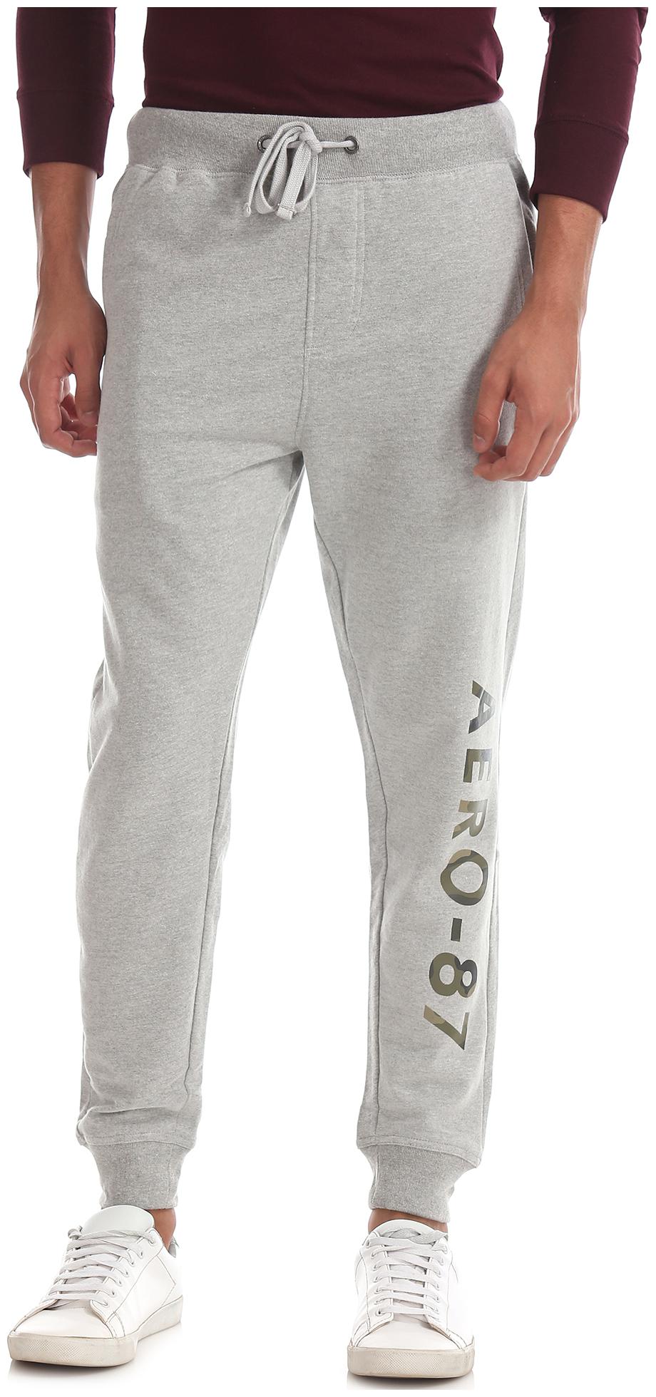 

Aeropostale Men Grey Solid Regular fit Joggers