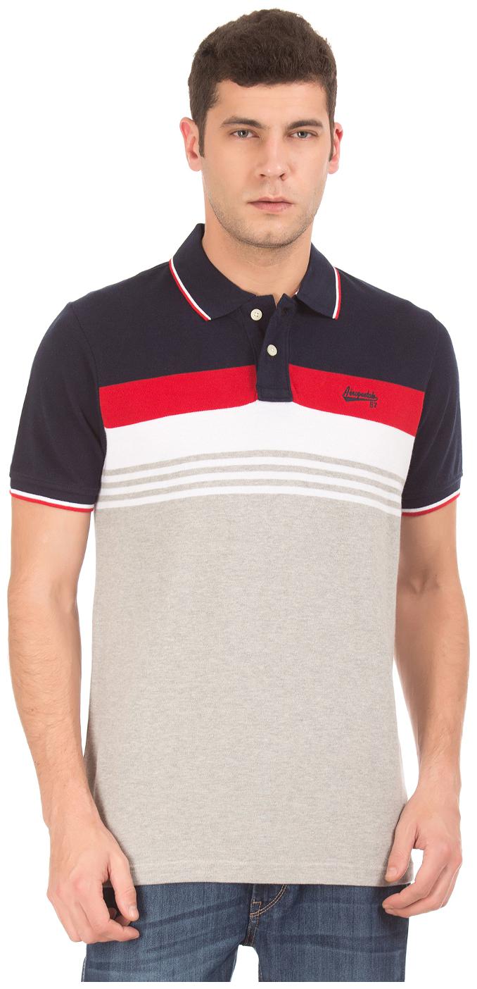 

Aeropostale Men Grey Regular fit Cotton Polo collar T-Shirt - Pack Of 1