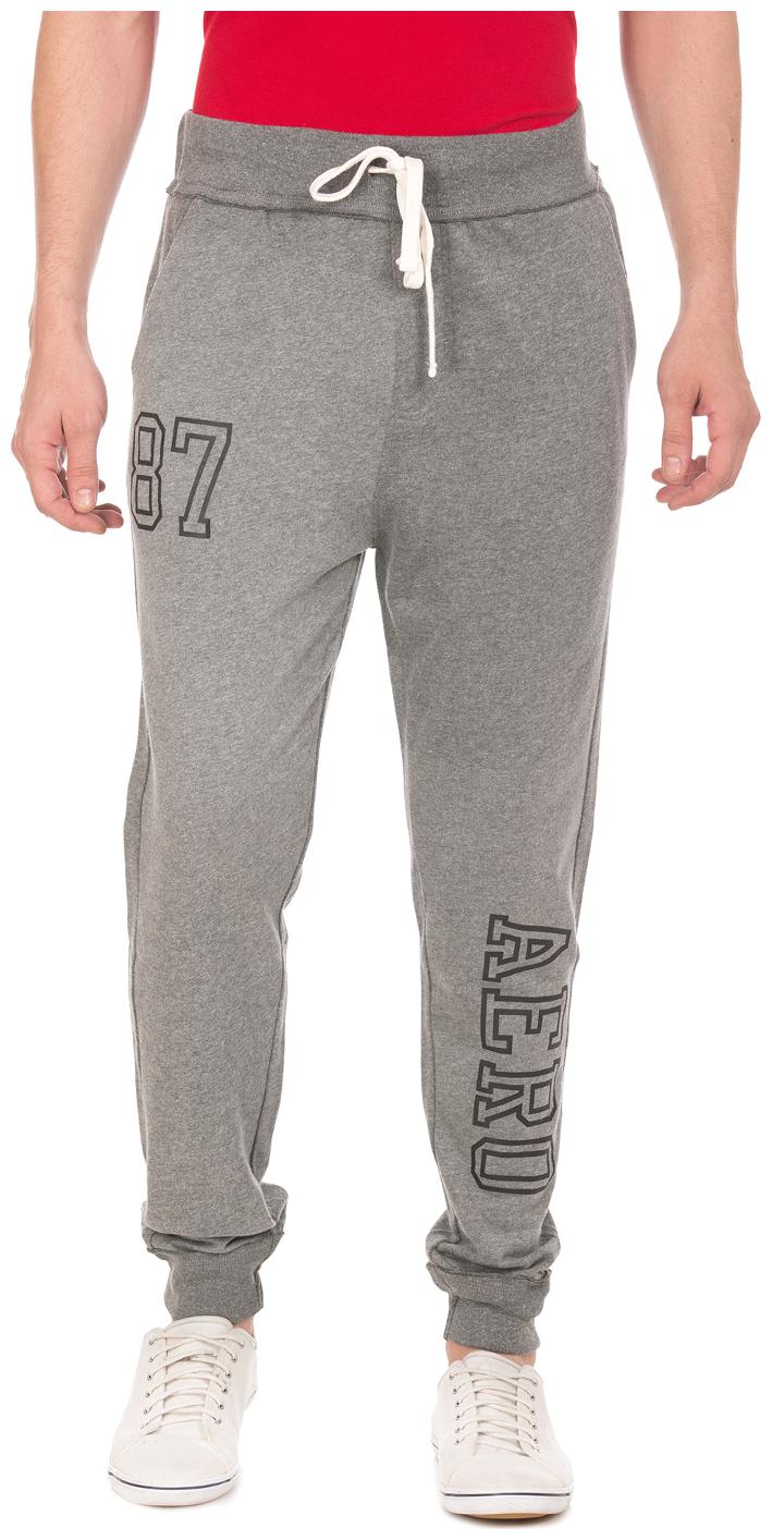

Aeropostale Grey Cotton Raw Edge Slim Fit Joggers