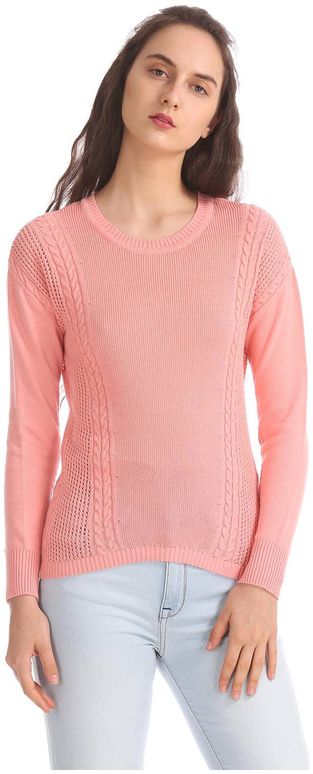Aeropostale Regular Fit Cable Knit Sweater