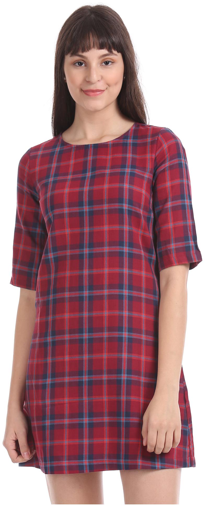 

Aeropostale Red Checked Shirt dress