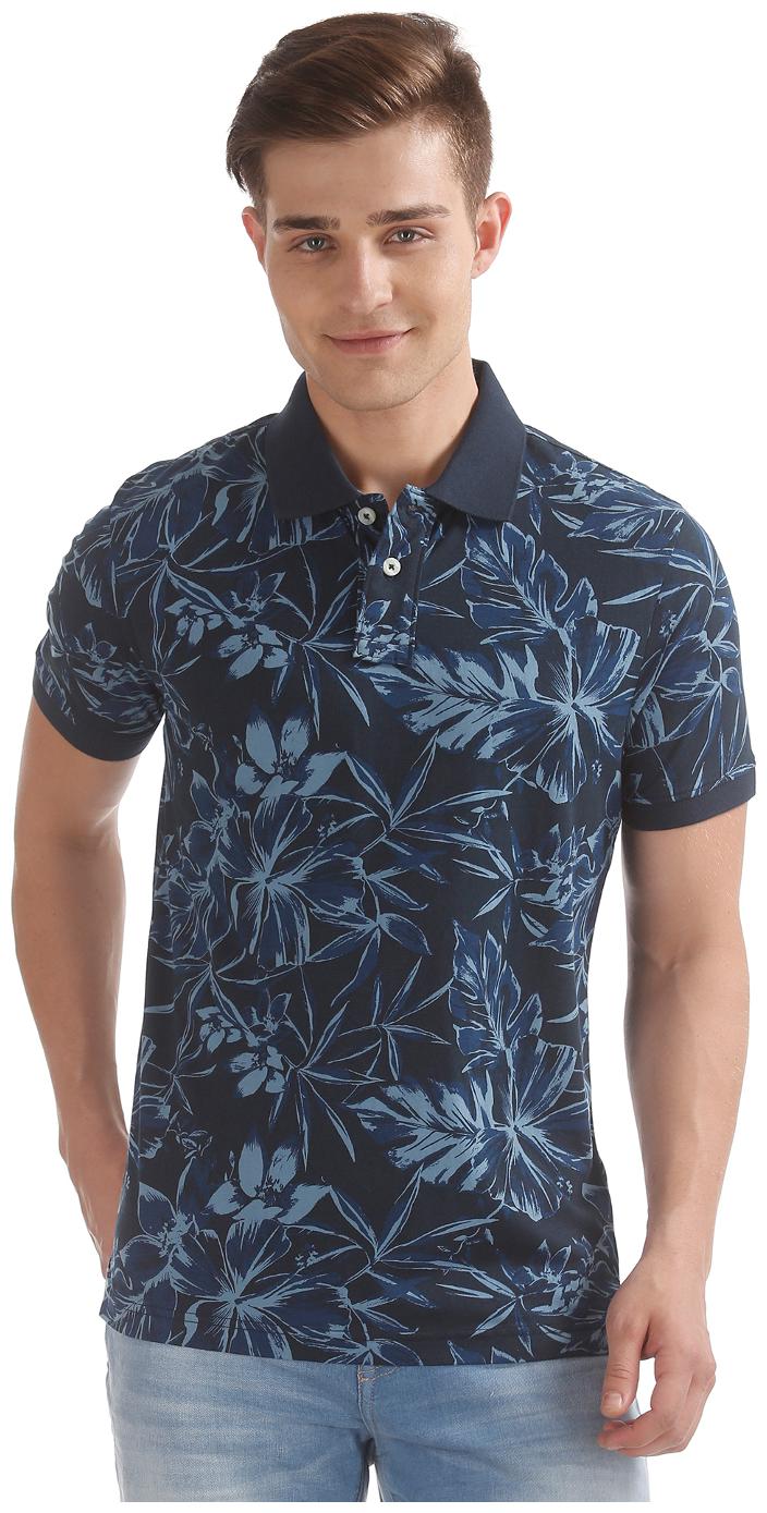 

Aeropostale Men Blue Regular fit Cotton Polo collar T-Shirt - Pack Of 1