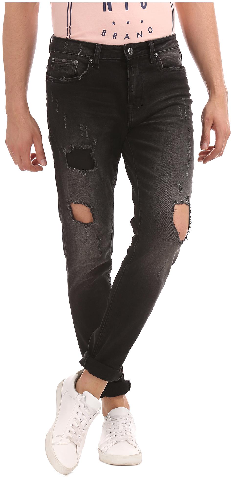 

Aeropostale Men Black Super Skinny Fit Jeans