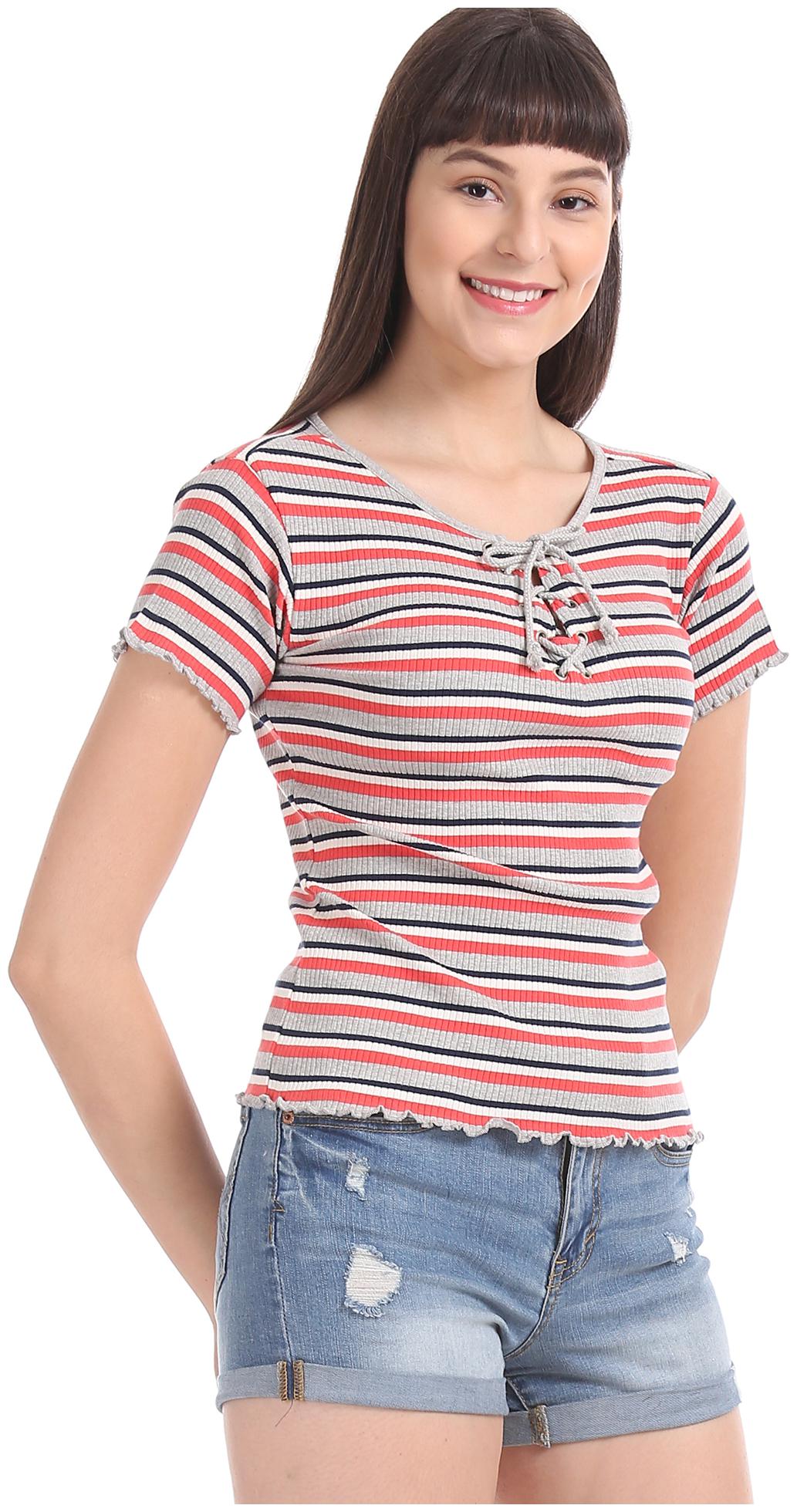 

Aeropostale Women Striped Regular top - Multi