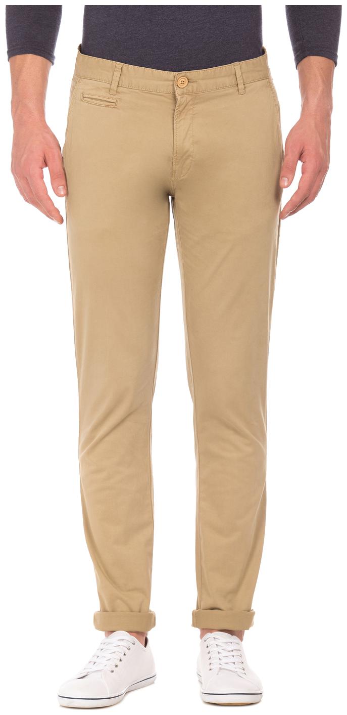 

Aeropostale Men Beige Solid Skinny fit Regular trousers