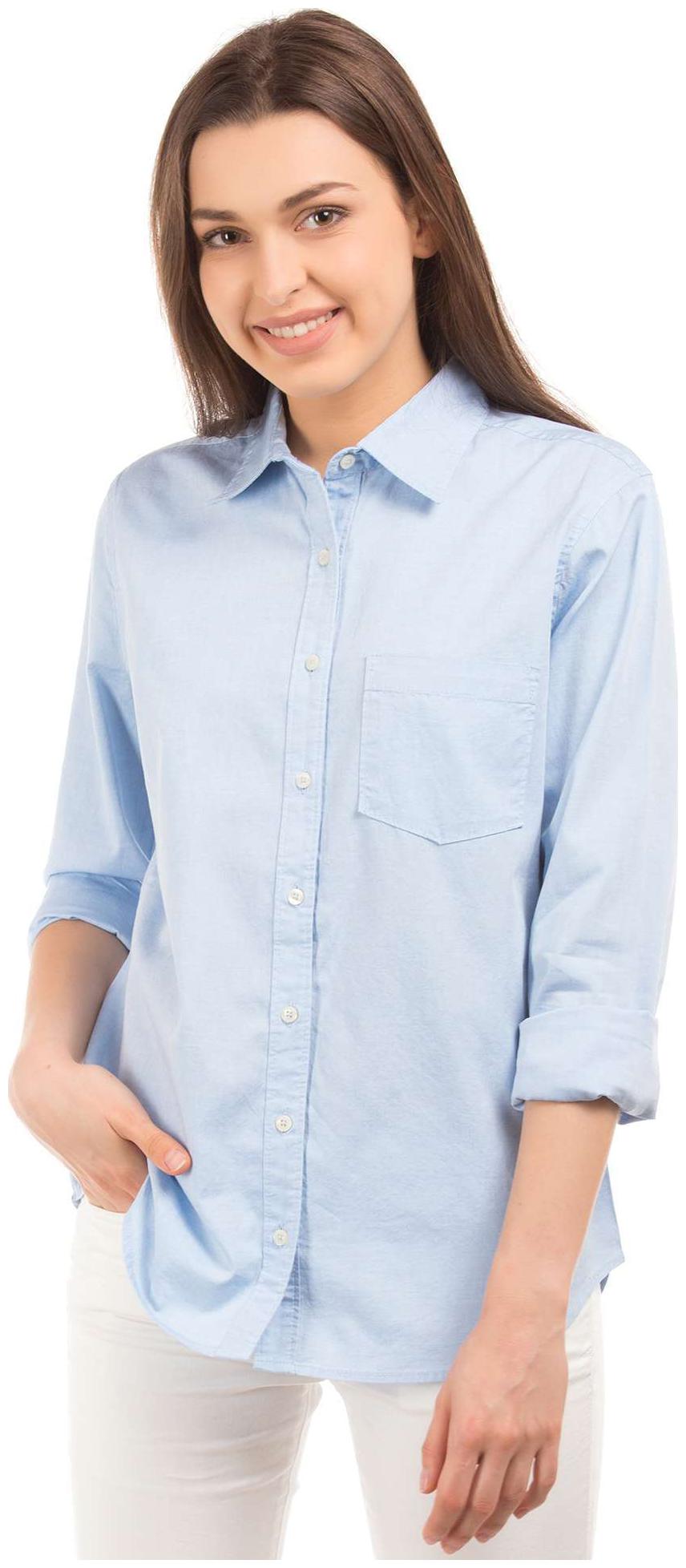 

Aeropostale Women Blue Solid Regular Fit Shirt