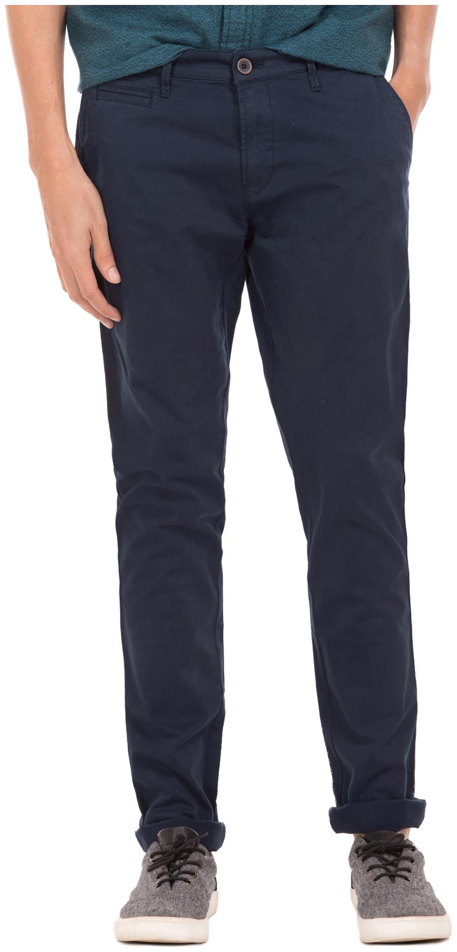 

Aeropostale Men Blue Solid Skinny fit Regular trousers