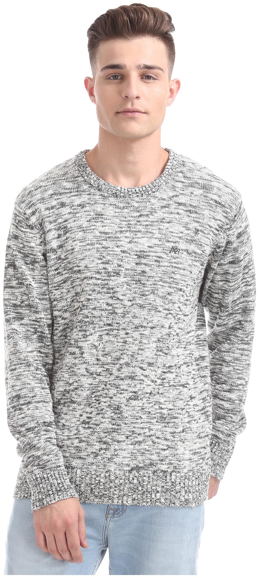 

Aeropostale Men Black Round neck Pullover