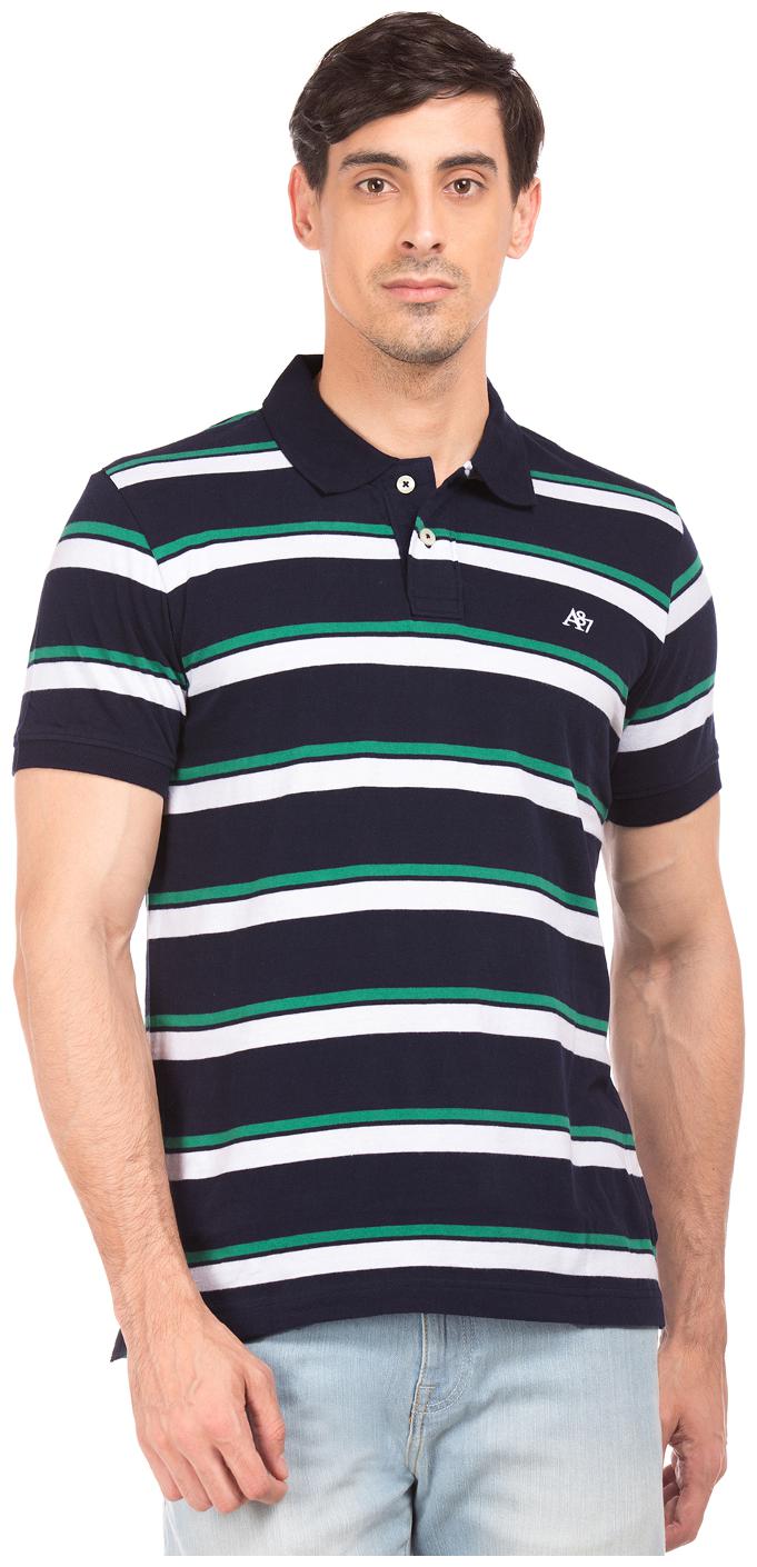 

Aeropostale Men Blue Regular fit Cotton Polo collar T-Shirt - Pack Of 1