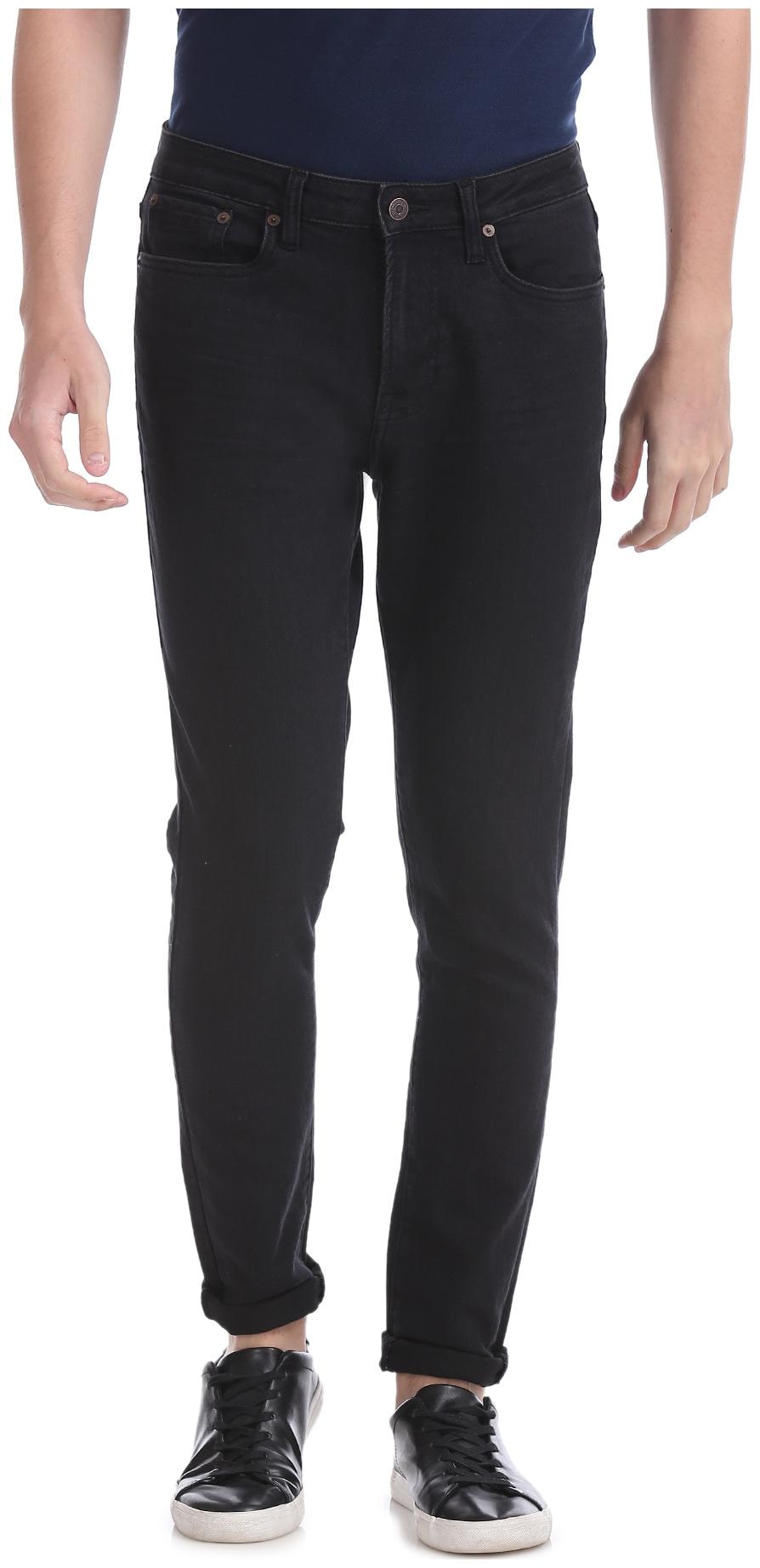 

Aeropostale Men Black Super Skinny Fit Jeans