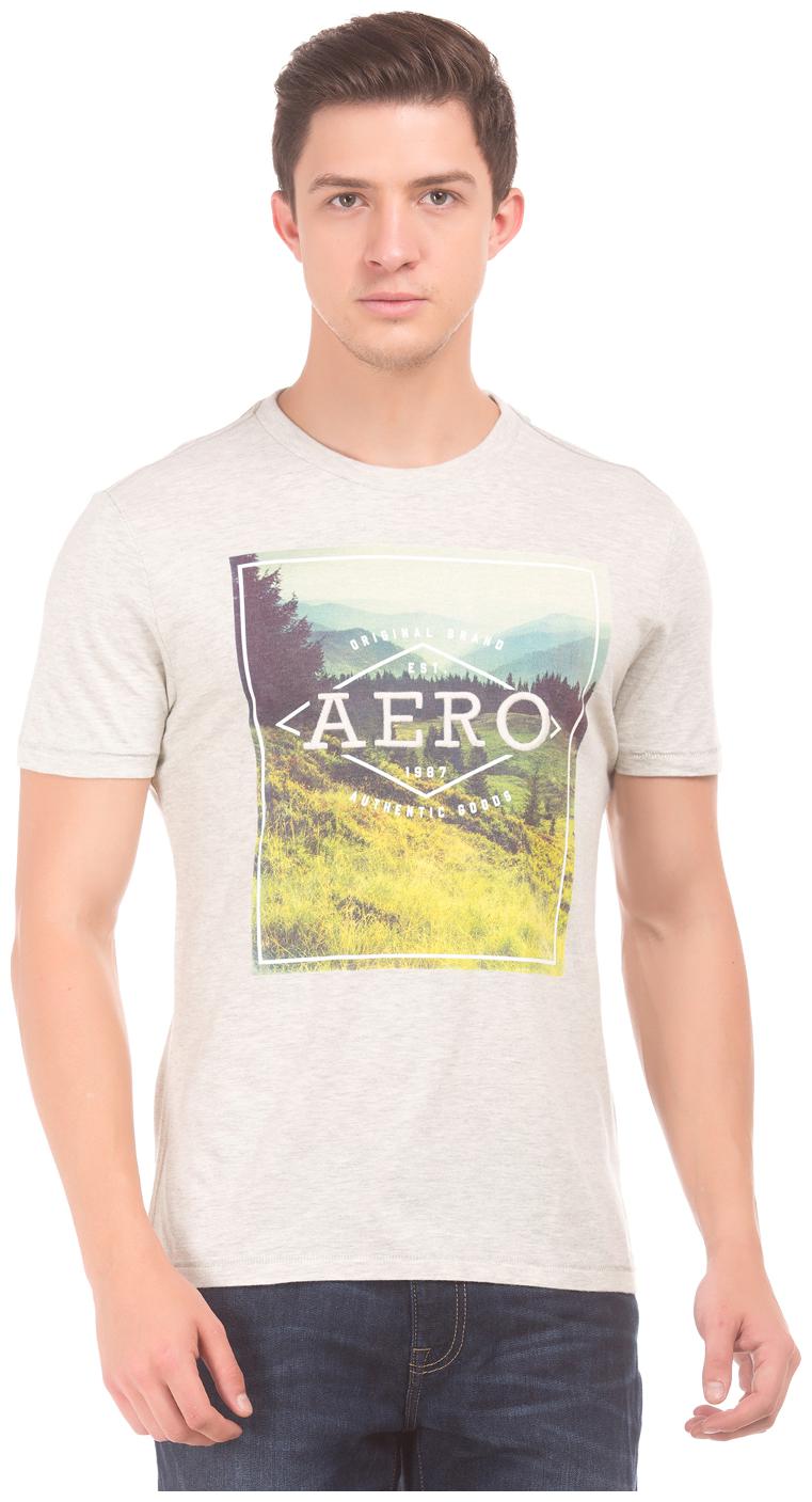

Aeropostale Men Grey Regular fit Cotton Round neck T-Shirt - Pack Of 1