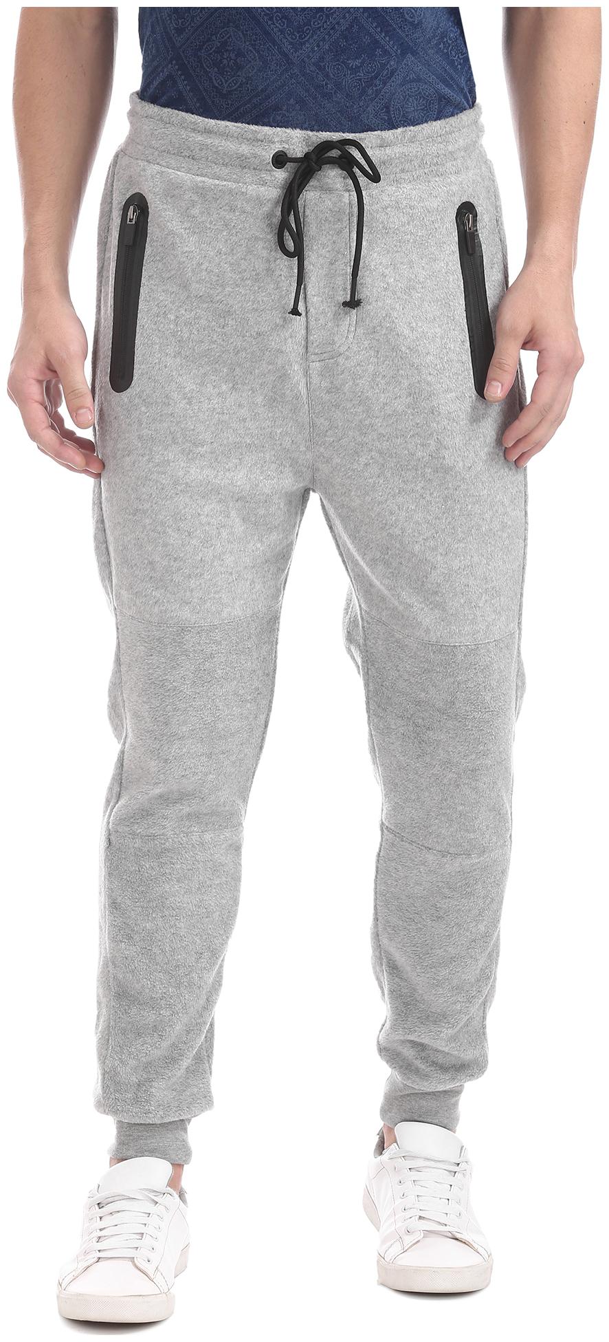 

Aeropostale Men Grey Solid Regular fit Joggers