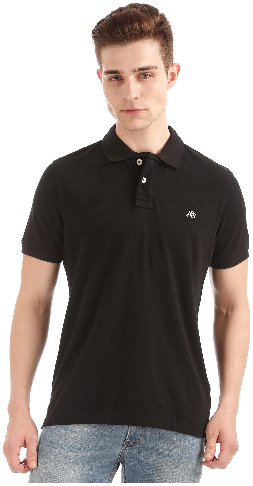 

Aeropostale Men Black Regular fit Cotton Polo collar T-Shirt - Pack Of 1