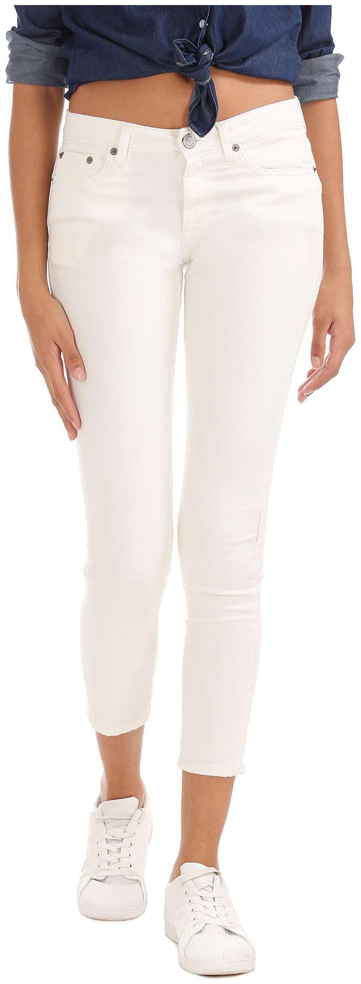 

Aeropostale Women White Relaxed fit Jeans