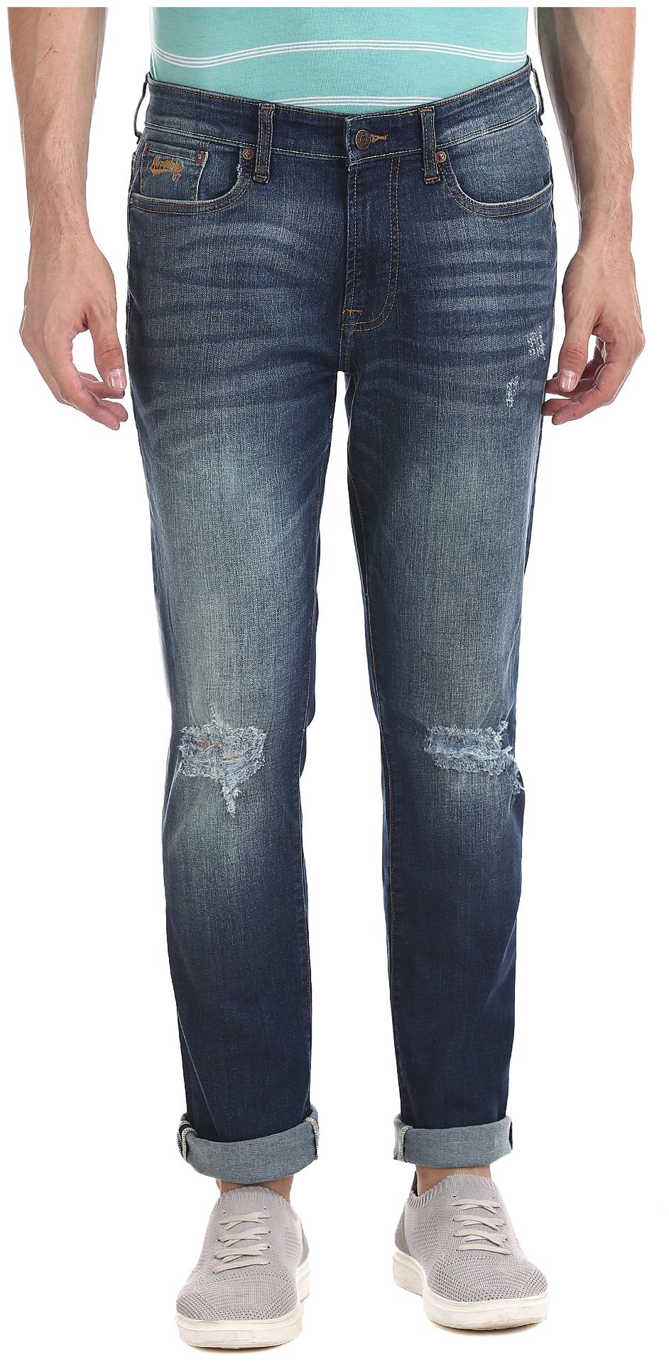 

A ropostale Men Blue Skinny Fit Jeans