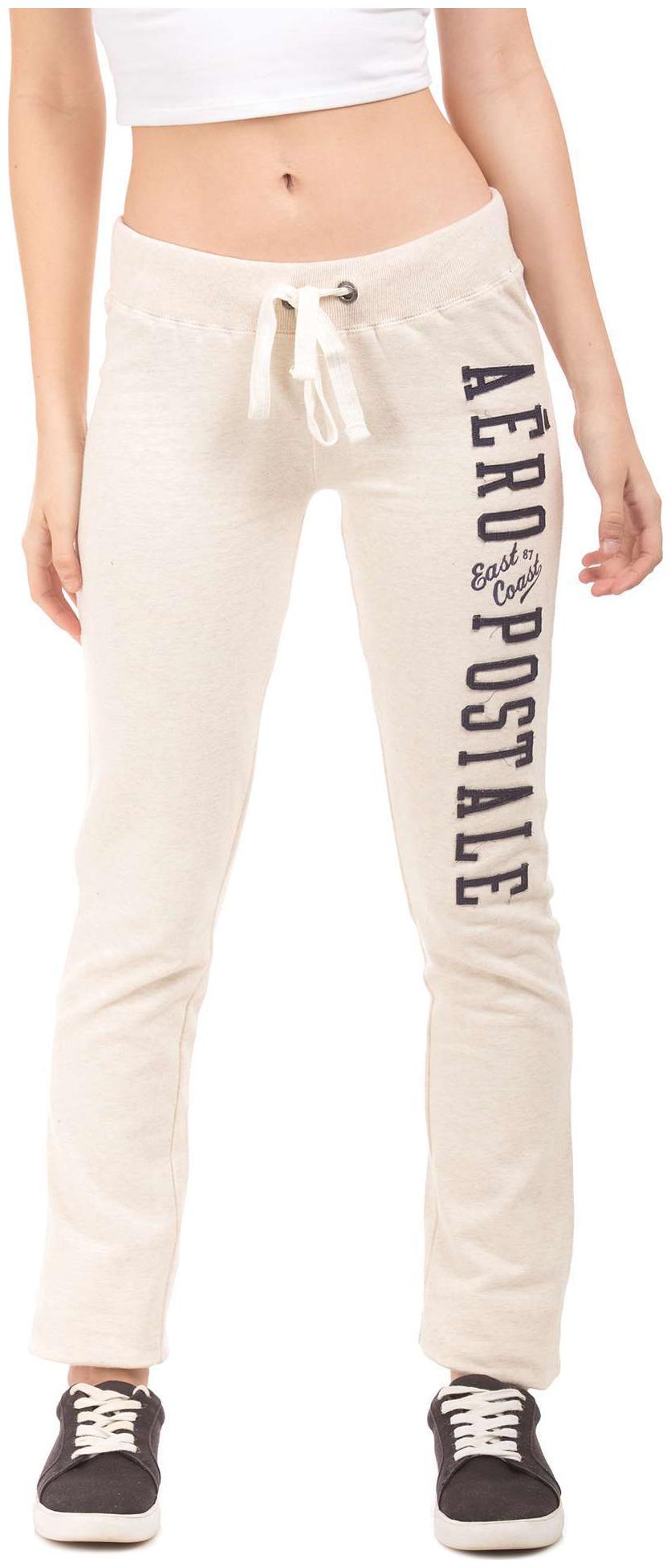 

Aeropostale Women Regular fit Cotton Solid Track pants - White