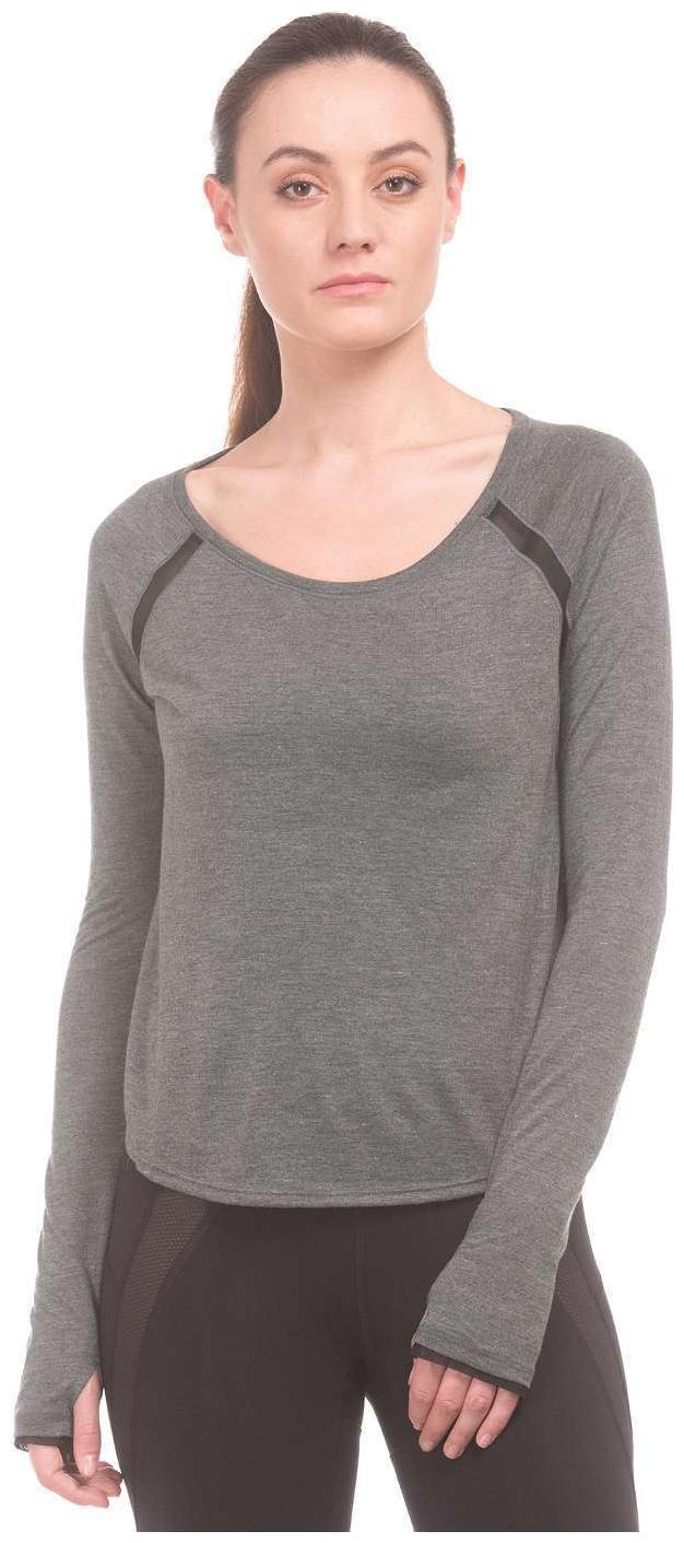 

Aeropostale Women Solid A-line top - Grey