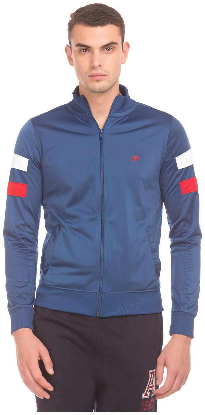 

Aeropostale Blue Polyester Solid Regular Fit Jacket