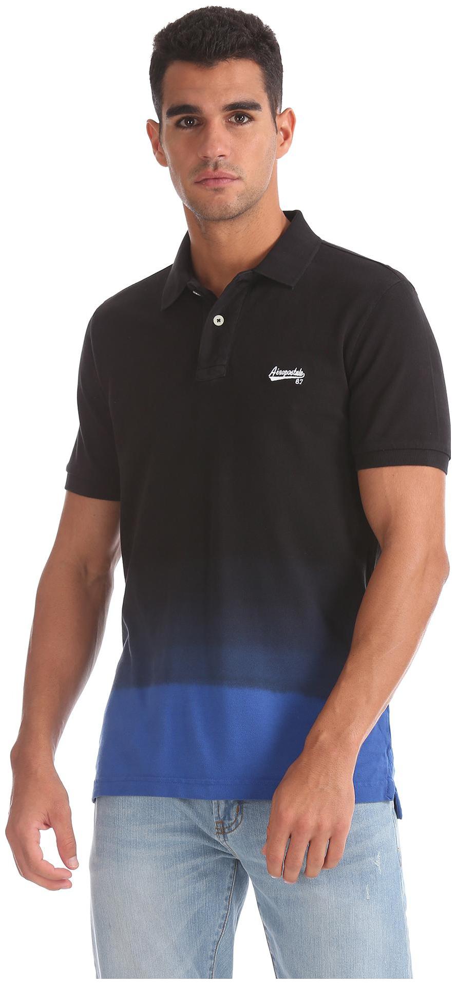 

Aeropostale Men Blue Regular fit Cotton Polo collar T-Shirt - Pack Of 1