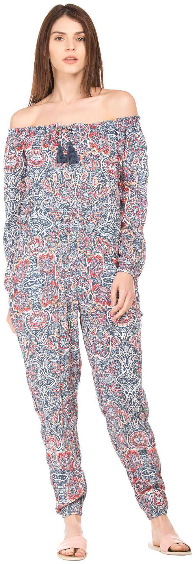 

Aeropostale Printed Jumpsuit - Blue