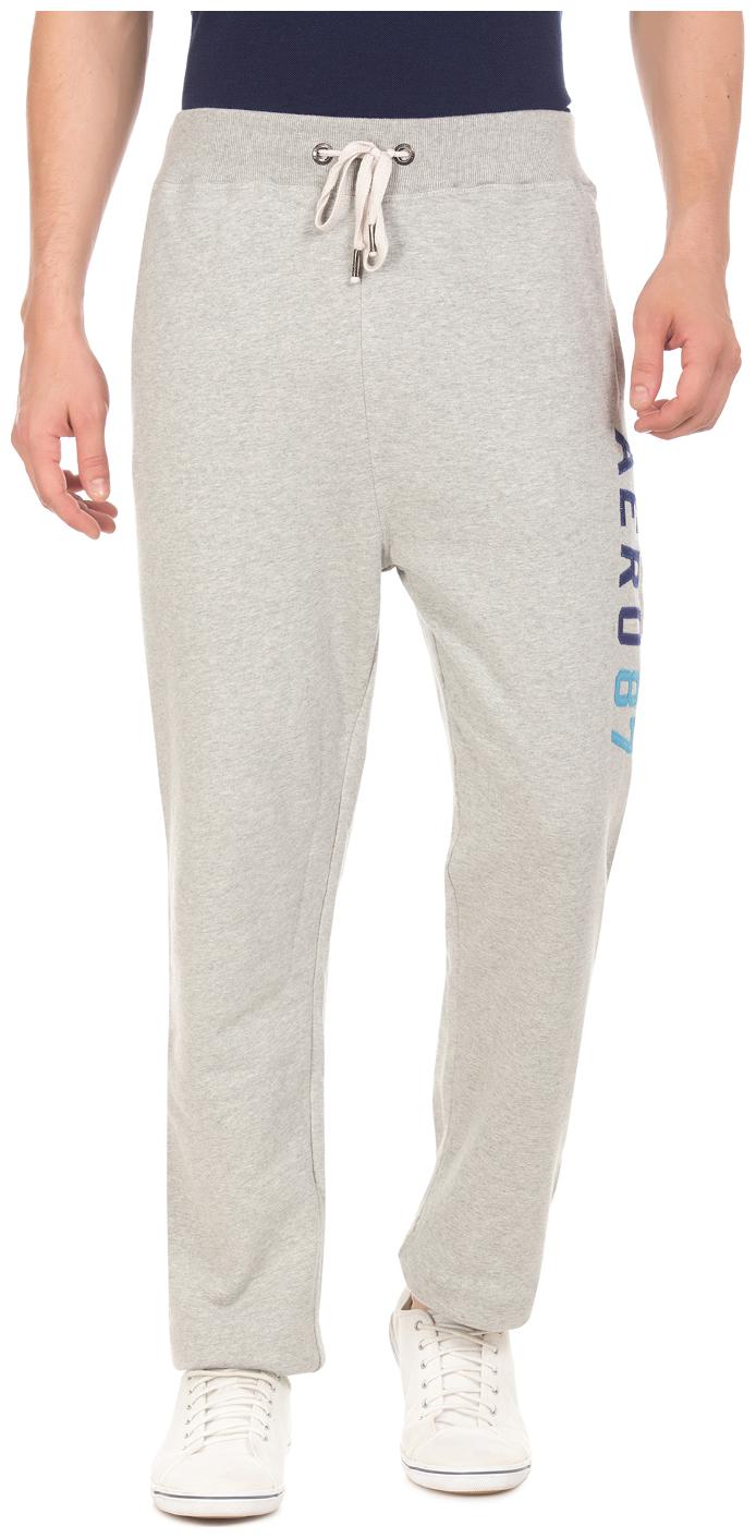 

Aeropostale Grey Cotton Brand Applique Knit Track Pants