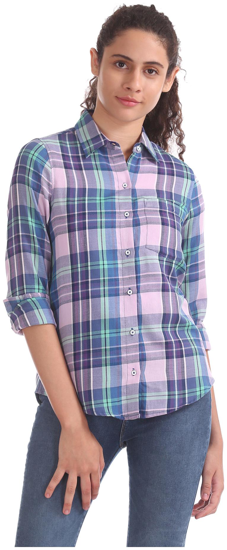 

Aeropostale Women Multi Checked Regular Fit Shirt