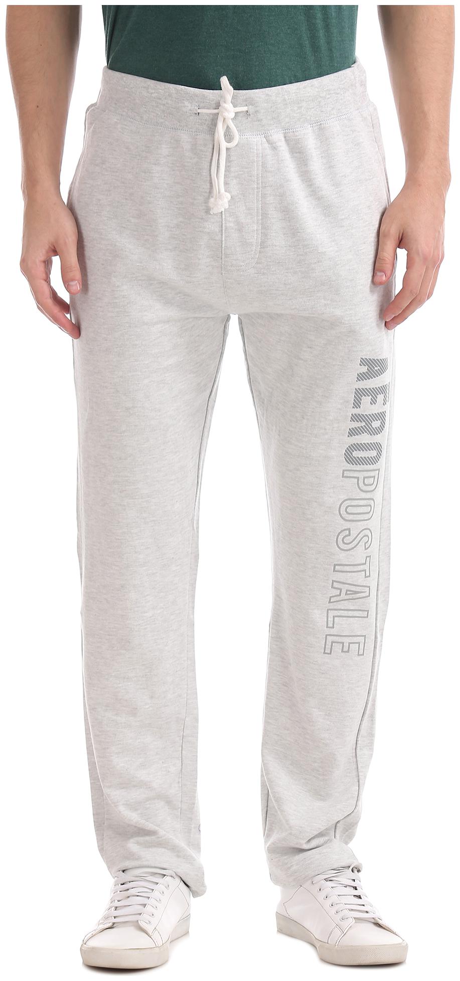 

Aeropostale Cotton Lifestyle Slim Fit White Track Pants Men