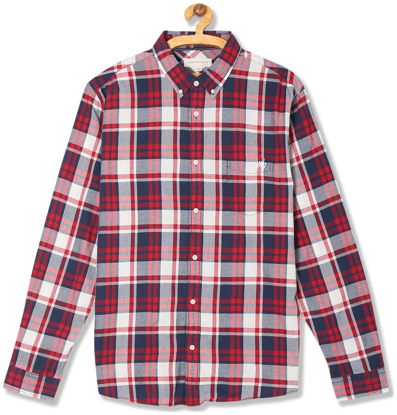 

Aeropostale Men Multi Checked Regular Fit Casual Shirt